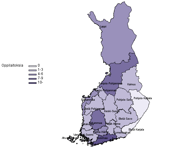 Lakkautettujen ja yhdistettyjen peruskoulujen ja perusasteen erityiskoulujen lukum��r� 2019
