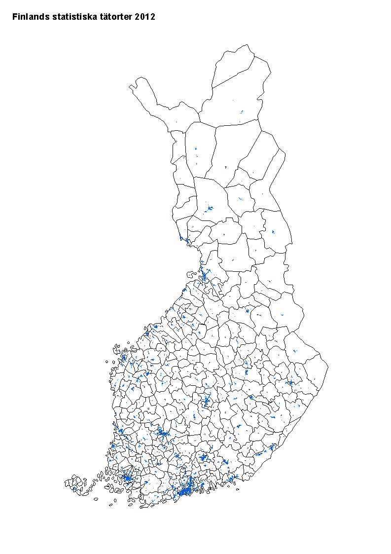 Figurbilaga 7. Finlands statistiska t�torter 2012