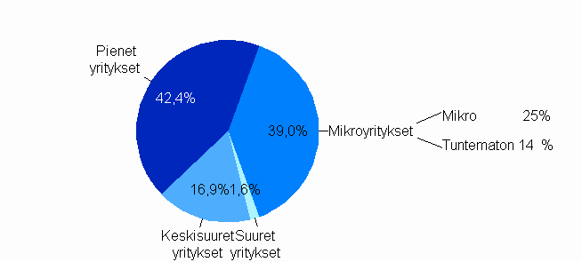 Jakauma maksetuista lainoista ja p��omalainoista yritysten suuruusluokittain 2007